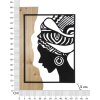 Mauro Ferretti panel mural Tribal 53x2x80 cm negro marrón