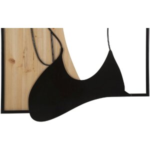 Mauro Ferretti panel de pared belleza 60x2x90 cm negro...