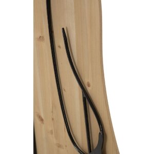 Mauro Ferretti panel de pared belleza 60x2x90 cm negro marrón