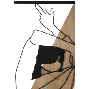 Mauro Ferretti panel mural Strip 50x2x90 cm negro...