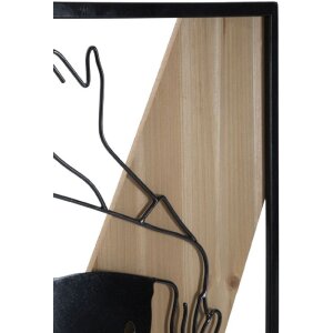 Mauro Ferretti panel mural Strip 50x2x90 cm negro marrón