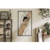 Mauro Ferretti panel mural Strip 50x2x90 cm negro marrón