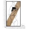 Mauro Ferretti panel mural Strip 50x2x90 cm negro marrón