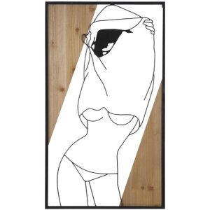 Mauro Ferretti panel mural Strip 50x2x90 cm negro...