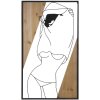 Mauro Ferretti panel mural Strip 50x2x90 cm negro marrón