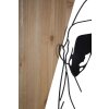 Mauro Ferretti panel mural Strip 50x2x90 cm negro marrón