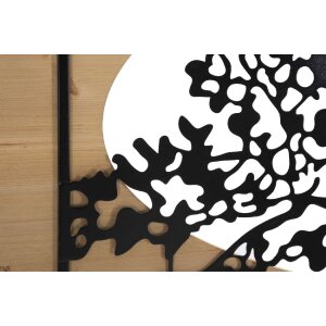Mauro Ferretti panel de pared árbol conjunto de 3 piezas 176x2x90 cm negro marrón