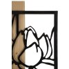 Panel mural Mauro Ferretti Lotus 60x2x90 cm negro marrón