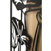 Panel mural Mauro Ferretti Lotus 60x2x90 cm negro marrón