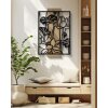Panel mural Mauro Ferretti Lotus 60x2x90 cm negro marrón