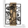 Panel mural Mauro Ferretti Lotus 60x2x90 cm negro marrón