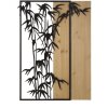 Mauro Ferretti panel mural bambú 58x2x80 cm negro marrón