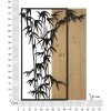 Mauro Ferretti panel mural bambú 58x2x80 cm negro marrón
