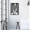 Mauro Ferretti panel mural Fashionable 40x1,3x60 cm negro