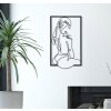 Mauro Ferretti panel de pared toalla de baño 40x1.3x70 cm negro
