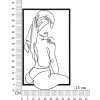 Mauro Ferretti panel de pared toalla de baño 40x1.3x70 cm negro
