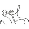 Mauro Ferretti panel mural Yogi 60x1,3x80 cm negro