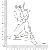 Mauro Ferretti panel mural Yogi 60x1,3x80 cm negro