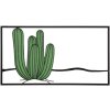 Mauro Ferretti panel mural cactus 60x1,3x33 cm verde negro