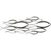 Mauro Ferretti panel mural Fishy 100x1x35 cm negro