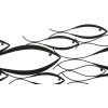 Mauro Ferretti panel mural Fishy 100x1x35 cm negro