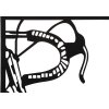 Mauro Ferretti panel de pared bicicleta juego 3 pzs. cada uno 40x1,3x60 cm negro