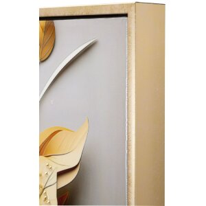 Mauro Ferretti mural Flora con marco 42x3.5x62 cm multicolor