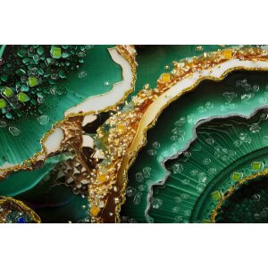 Mauro Ferretti mural Smeraldy 82x4x62 cm oro verde