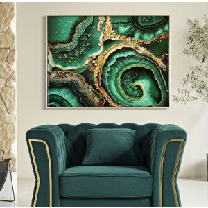 Mauro Ferretti mural Smeraldy 82x4x62 cm oro verde