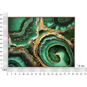 Mauro Ferretti mural Smeraldy 82x4x62 cm oro verde