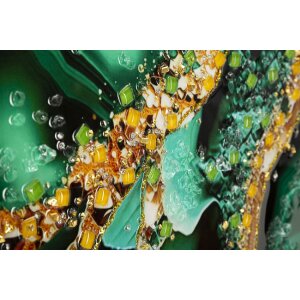 Mauro Ferretti mural Smeraldy 82x4x62 cm oro verde