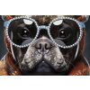 Mauro Ferretti mural baño bully 42.5x2.8x82.5 cm negro naranja