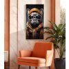Mauro Ferretti mural baño bully 42.5x2.8x82.5 cm negro naranja