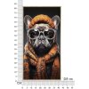 Mauro Ferretti mural baño bully 42.5x2.8x82.5 cm negro naranja