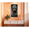 Mauro Ferretti mural baño bully 42.5x2.8x82.5 cm turquesa negro