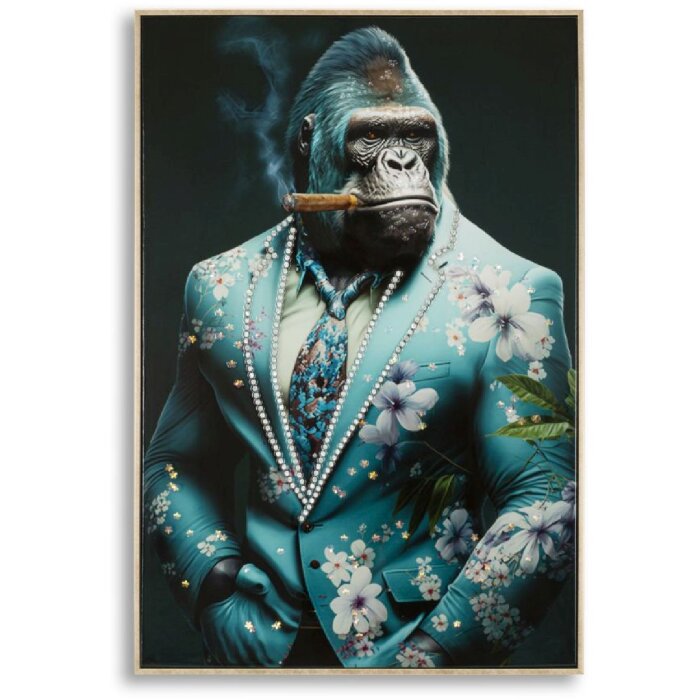 Mauro Ferretti mural Kongy 62x4x92 cm turquesa negro