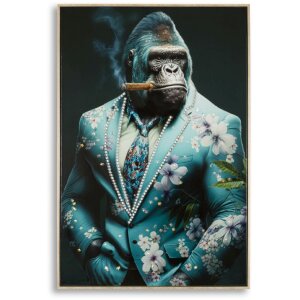 Mauro Ferretti mural Kongy 62x4x92 cm turquesa negro