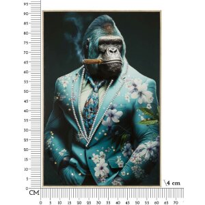 Mauro Ferretti mural Kongy 62x4x92 cm turquesa negro