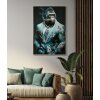 Mauro Ferretti mural Kongy 62x4x92 cm turquesa negro