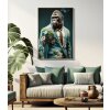 Mauro Ferretti mural Kongy 62x4x92 cm turquesa negro