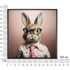 Mauro Ferretti mural Bunny con marco 62,5x2,8x62,5 cm rosa