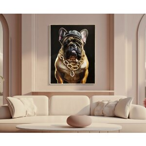 Mauro Ferretti mural Bully 62x4x82 cm negro oro