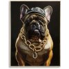 Mauro Ferretti mural Bully 62x4x82 cm negro oro