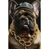 Mauro Ferretti mural Bully 62x4x82 cm negro oro