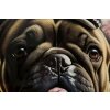 Mauro Ferretti mural Bully 62x4x82 cm negro oro