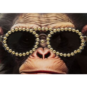 Mauro Ferretti mural Monky 52,5x2,8x72,5 cm naranja negro