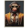 Mauro Ferretti mural Monky 52,5x2,8x72,5 cm naranja negro