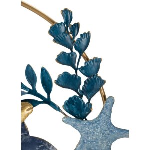 Mauro Ferretti panel mural Marine 77x5x63 cm azul oro