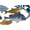 Mauro Ferretti panel mural Marine 77x5x63 cm azul oro