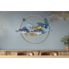 Mauro Ferretti panel mural Marine 77x5x63 cm azul oro